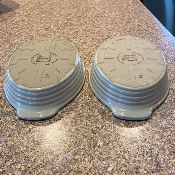 2 Pampered Chef Stonewear New Traditions Collection USA Oval Baking Dishes USED - Picture 9 of 16